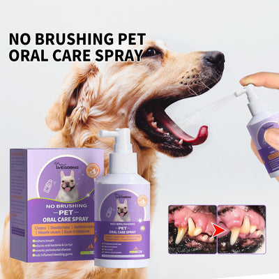 Pet Dental Cleaning Spray – Instantly Removes Tartar, Plaque & Bad Breath for Dogs & Cats | Emira Fix