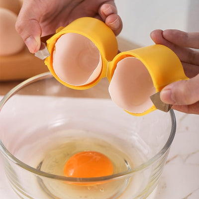 2-in-1 Egg Opener & Beater – Quick, Clean, and Effortless Cooking