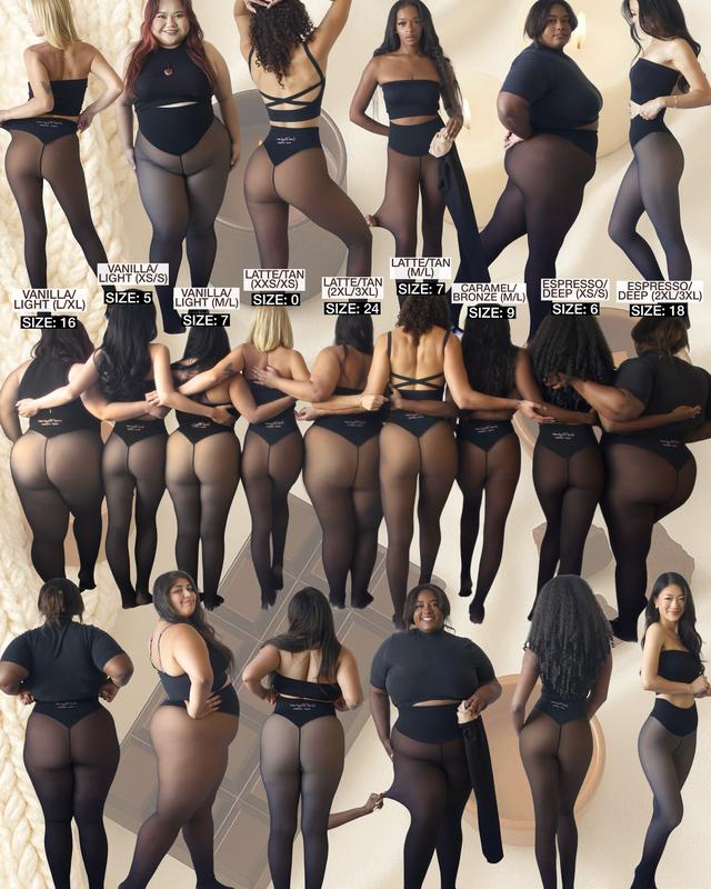 THE ORIGINAL MAGIC FLEECE LINED LEGGINGS - XS TO XL - 4 SHADES - CLOSED FOOT - Fleece Tights