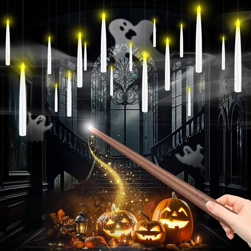 Emira Fix Floating Magic Candles – Remote-Controlled Flickering LED Candles for Cozy Christmas & Halloween Décor | Flameless, Safe & Mesmerizing Glow